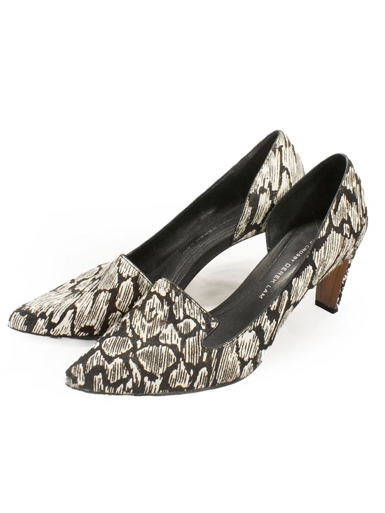 10 Crosby Derek Lam Shoes - 10 Derek Crosby Lam Abstract Animal Print Calf Pony Hair D’Orsay Pump Heels